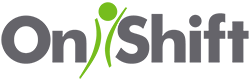 A green and grey logo for the irish society.